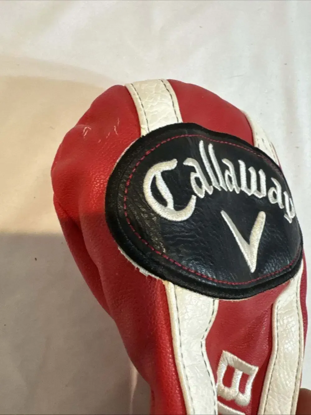 Callaway Big Bertha Driver Head Cover Red ALPHA 815 Golf Fair Shape Useable